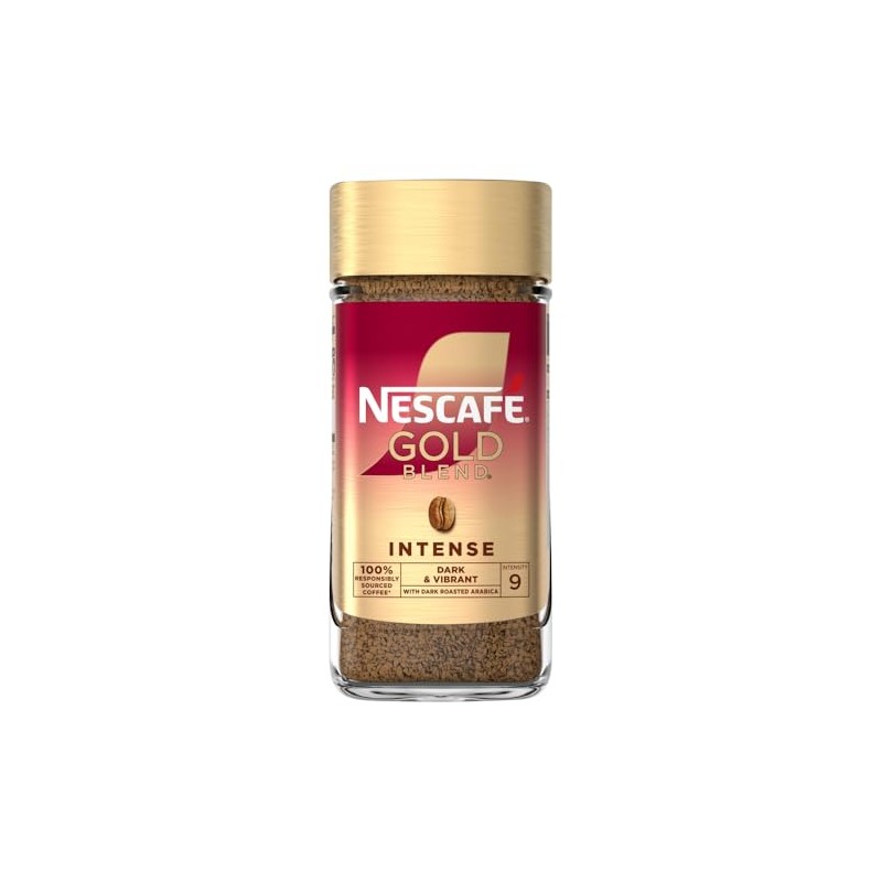 NESCAFÉ Gold Blend Intense Premium Instant Coffee, Dark and Vibrant