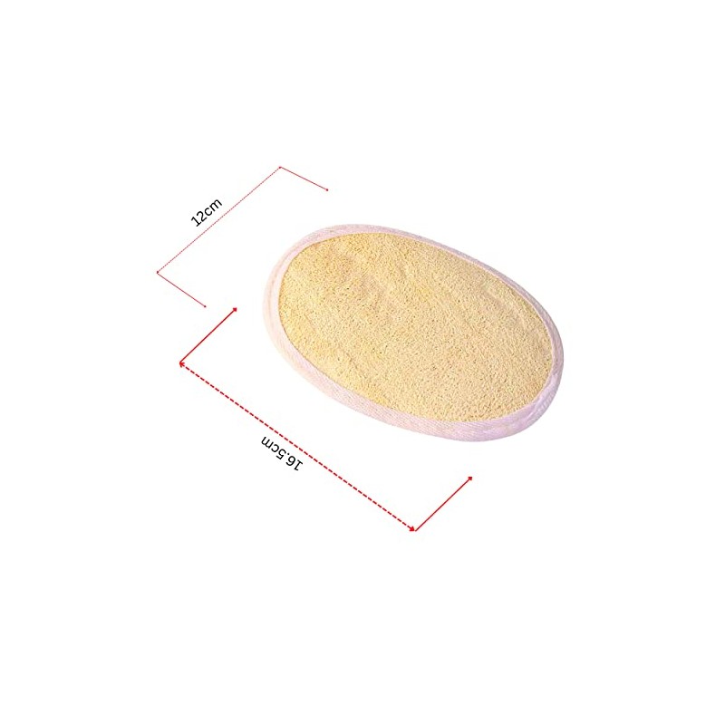 Jaunty Natural Loofah (Paquete de 5) Esponja Exfoliante Corporal Hecha