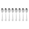 Robert Welch Ammonite Bright Cutlery Coffee/Espresso Spoon, Set of 8.