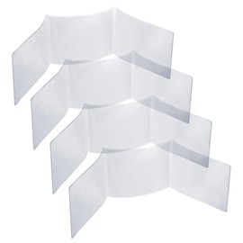 Piriuuo 4 Pcs 2025 Mahjong Card Sleeve Holder, Mahjong Card Protector Cover Clear Plastic Sleeves for Mah Jongg Scorecard Durable Mah Jong Gifts Fit Large Print Size 6 1/8" x4 3/4"