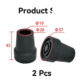 2 Stück Gehstock-Gummi-Enden, rutschfeste stabile Hülsen für Gehstöcke, TPR-Material Stockspitze, rutschfeste Gummi-Ersatzspitzen, Gehstöcke, für ältere Menschen, zum Wandern und Spazierengehen