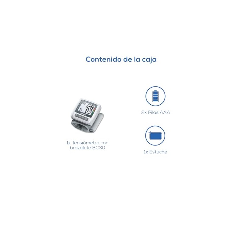 Monitor de presión de muñeca BC30