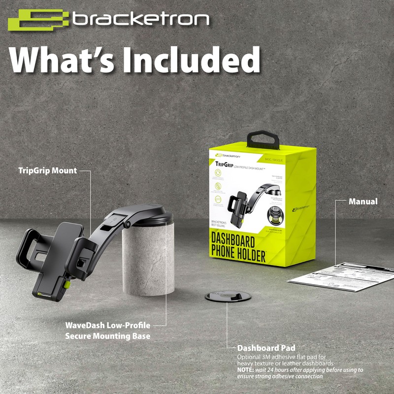 Bracketron TripGrip Series Cell Phone Mount Phone Holder for Car