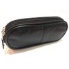 AKSHIDE Double Spectacles Case/Glasses Case/Glasses Pouch (Black)