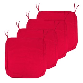 Szblnsm Outdoor Cushion Covers Replacement 19 x 19x 3In, Patio Chair Cushion Covers Waterproof Cushion Cover,Outdoor Couch Sofa Cushion Covers with Handle and Adjustable Straps Set of 4,Red
