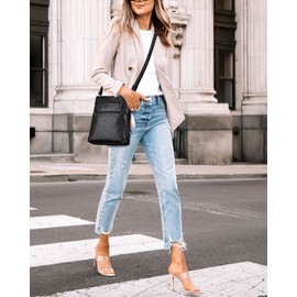 MASINTOR Crossbody Purses for Women, Multi Pocket Casual Crossbody Bag, Adjustable Strap Shoulder Bag with Tassel