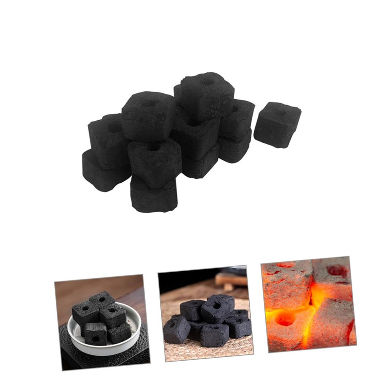 Kisangel 1bag Bamboo Charcoal Tablets for Grilling Cooking Camping Charcoal