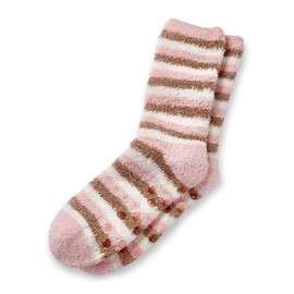 Earth Therapeutics Thera•Soft Moisturizing Socks - Pink + Gold