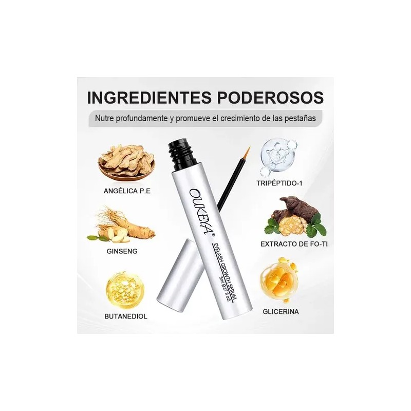 Oukeya Eyelash Growth Care, Ayuda Al Crecimiento De Las Pest