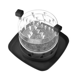 Chicken Shredder, Heavy Duty Chicken Breast Shredder Tool Twist with Clear Cover, Large Meat Shredder with Extra Middle Plate – Reasonable Designed, Dishwasher Safe, Anti-Slip (Upgrated Black)