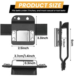 TranRantic Drill Holder for Tool Belt, Drill Belt Clip-On Tool, Drill Belt Holde for Cordless Drills, Tape Measure Holder Belt for Impactors, Nailers, Tape Measures