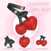 sourcing map Cute Cherry Bag Charm for Women, Cherry Leather