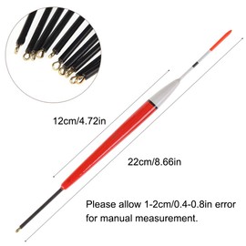 SEIWEI 10Pcs Wood Fishing Line Floats Fishing Buoyancy Bobbers Fishing Float Set Tackle Accessory for Angling Enthusiasts(Style B)