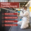 YIBER Hazmat Suit Disposable Coverall | Heavy Duty Full Body