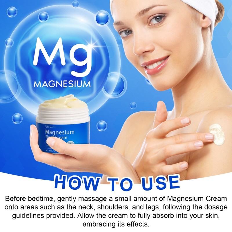 WHLH & WELL-BEING Magnesium Oil for Feet–Topical Magnesium Chloride Cream