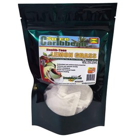 LEMON GRASS - 25 Tea Bags (ORGANIC loose Leaf Tea) - Product of Grenada, Caribbean