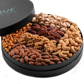 Gourmet Nut Gift Tray - 10", Freshly Roasted Assorted Nuts for Holiday and Corporate Gifting, Thanksgiving Gift, Hostess Gift, Valentines Day, Mothers Day, Fathers Day, His Or Her Birthday
