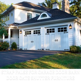 foxwake Matte Black Ring Garage Door Pull 3.9In Metal Sliding Barn Door Handle Knob Fence Gate Door Hardware for Farmhouse Gardendoor Hallway Mantle Shutters Cabinet Box 4 Pack