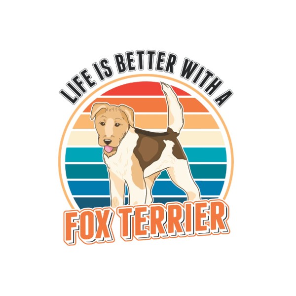 Foxterrier Notizbuch: Life is better with a Fox terrier Foxterrier