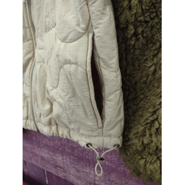 Universal Thread Women's Faux Fur Quilted Jacket Full Zip Tan/ Olive Size Medium