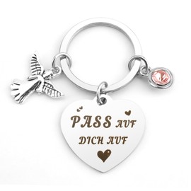 Guardian Angel Keyring Guardian Angel Keyring Pass Auf Dich Auf Geschenke für Frauen Männer Guardian Angel Gift Key Ring Best Friend Gifts Get Well Gifts, ✰