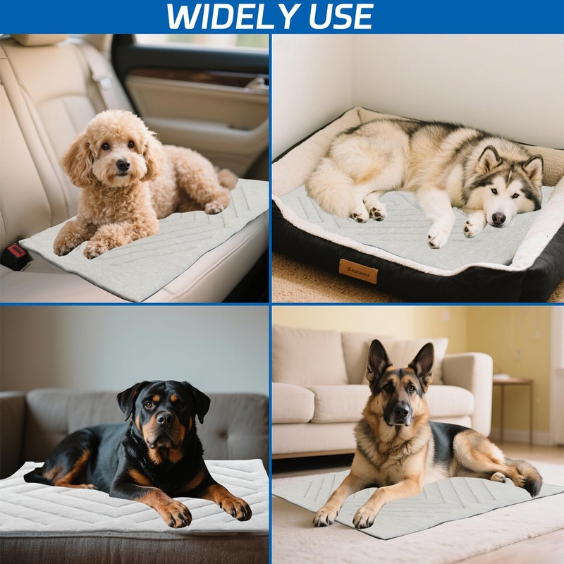 BECROWM Dog Cooling Mat Self Coolings Foldable Cooling Pad for