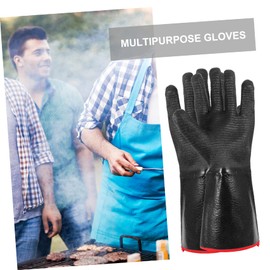Operitacx Fire-resistant Hand Gloves Oil Grill Cooking Gloves Men's Heat Protection