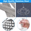 Stainless Steel Sock Drying Rack with 20 Clips, Stainless Steel