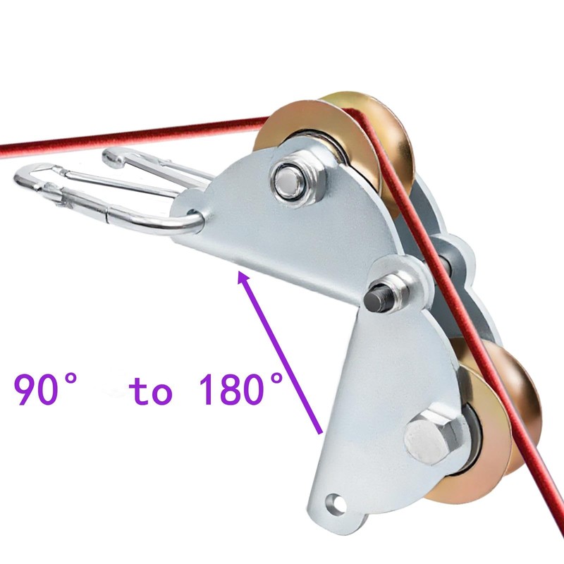 NLZDDQ Two-Wheel Portable Pulley Device,Angle-Adjustable Pulley Device,Lifting Equipment,Labor-Saving Transportation Equipment,Products
