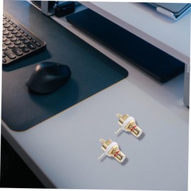 Parliky -shape Rca Female Jack Terminals Rugged Pure Copper Gold Plated Rca Plugs Fit for Audio Systems Set of 2