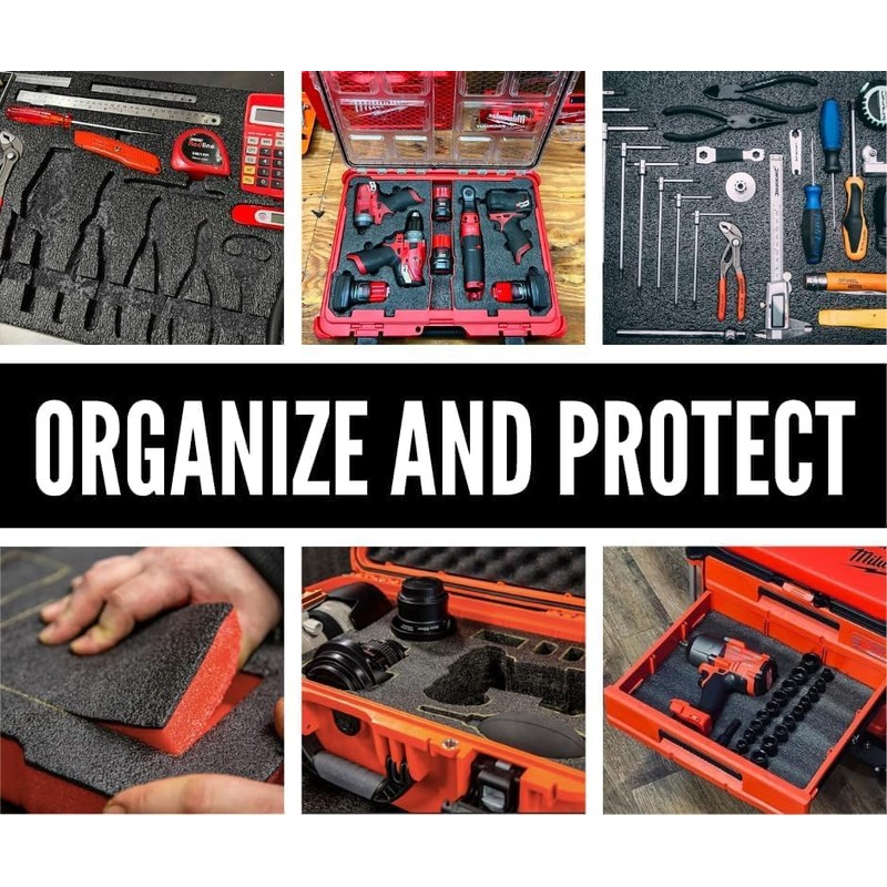 Kaizen Insert Compatible with Milwaukee Packout 48-22-8435 | Foam Inserts