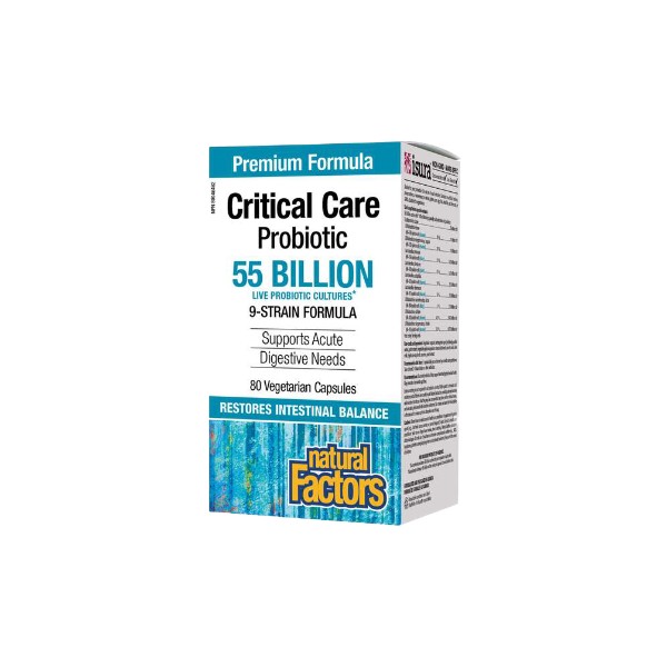 Natural Factors Critical Care Probiotic 55 Billion - 80 V-Caps
