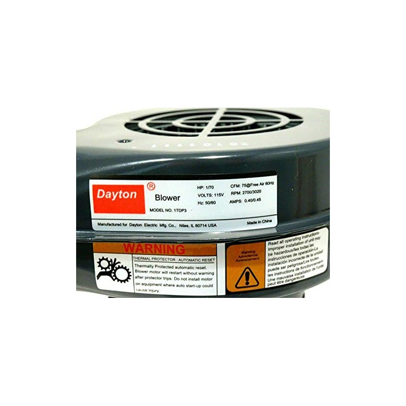 Dayton 1TDP3A Round OEM Blower with Flange