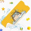 Bathtub Shower Mat 40X16 Inch, Non-Slip, for Toddler, Cat Kawaii