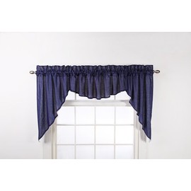 Renaissance Home Fashion Stylemaster Emery 3-Piece Lined Swag Set, 116-Inch by 63-Inch, Midnight