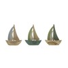 FRANK FLECHTWAREN Nautical Decorative Figurine Sailing Boat AHOI Set of