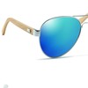 noTrash2003 Aviator Sunglasses with Coloured Mirrored Lenses UV400 CAT3 Strong
