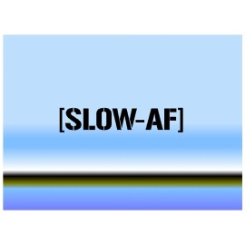 Unbranded [SLOW AF]  8" (2-pack) vinyl decal color options jdm kdm edm drift racecar race