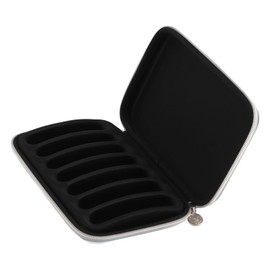 Harmonica Case PU Leather, Harmonica Bag Harmonica Case Black Harmonica Zippered Carrying Case Storage Bag Harmonica Holder Carry Case for 7 Harmonicas