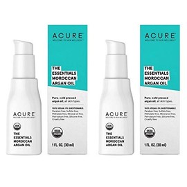 Acure Argan Oil Rich in Vitamin E Essential Fatty Acids and Proteins, 1 fl. oz. (Pack of 2)