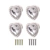 Love Crystal Single Hole Pulls, Drawer Pulls Cabinet Knobs for