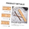 BESPORTBLE 20pcs Wooden Straight Edges Rulers for Boy Girl Durable