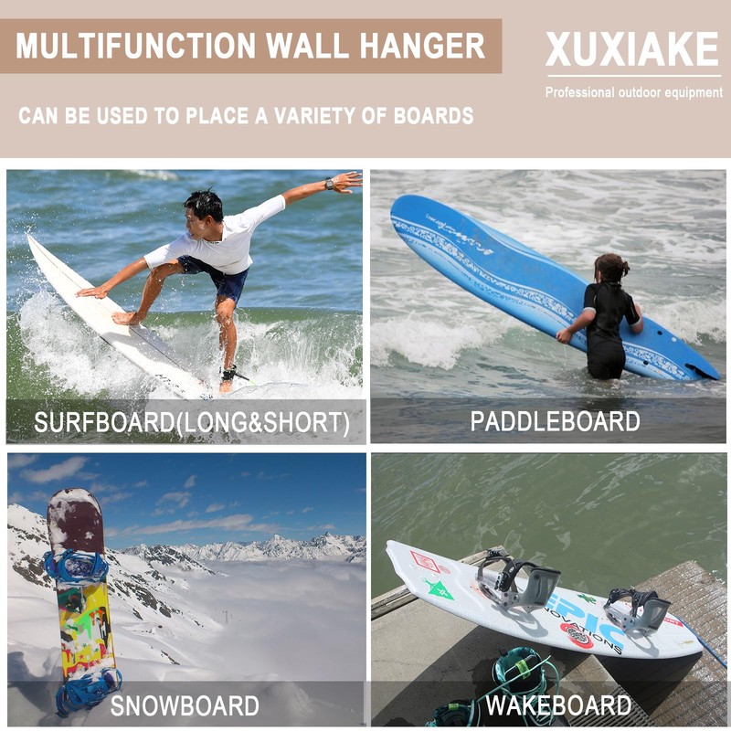 XUXIAKE Surfboard Wall Mount Racks Sturdy Surf Board Wall Hangers
