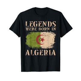 Vintage Design Algerian Flag Algeria T-Shirt