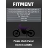 BAOUFF 7/8" Riser Handlebar for Electric Dirt Bike,4MM Thickness 7075