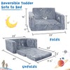 Toddler Chair Comfy,2-in-1 Soft Toddler Couch Fold Out for Kids,Convertible