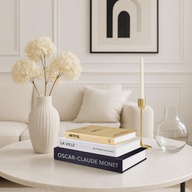 GYOSUGANG Set of 3 Aesthetic Decorative Books, Fake Books for Modern Home Decoration for Coffee Table/Mantle/Bookshelf, Linen Decorative Book for Home Decor - Photo Storage, Keepsake Box