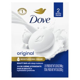 Dove Beauty Bar Soap Original, Pack of 24 for Soft, Smooth Skin, with 1/4 Moisturizing Cream 3.75 oz