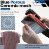 PMIQSA 25 Pcs Net sandpaper strips 80x230mm Mesh Ceramic Sanding