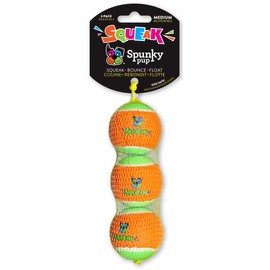 Squeaky Tennis Balls 3-Pack Medium